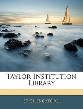 portada Taylor Institution Library (in French)