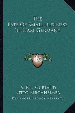 portada the fate of small business in nazi germany