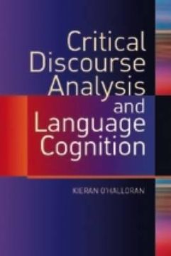 portada critical discourse analysis and language cognition (en Inglés)