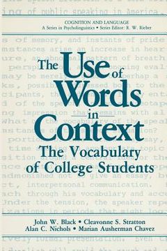 portada The Use of Words in Context: The Vocabulary of Collage Students (en Inglés)
