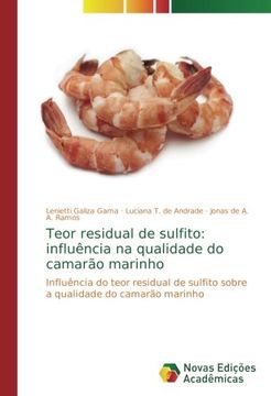 portada Teor residual de sulfito: influência na qualidade do camarão marinho: Influência do teor residual de sulfito sobre a qualidade do camarão marinho