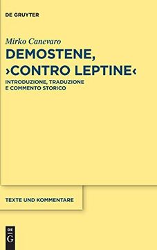 portada Demostene, Contro Leptine: Introduzione, Traduzione e Commento Storico (in Italian)