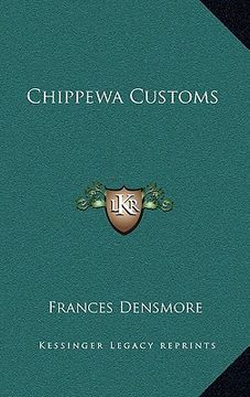 portada chippewa customs (en Inglés)