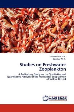 portada studies on freshwater zooplankton (en Inglés)
