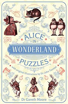 portada Alice in Wonderland Puzzles: With Original Illustrations by sir John Tenniel 