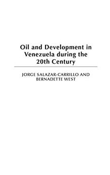 portada Oil and Development in Venezuela During the 20Th Century 
