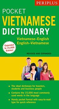 portada Periplus Pocket Vietnamese Dictionary: Vietnamese-English English-Vietnamese [Idioma Inglés] (Periplus Pocket Dictionaries) (en Inglés)