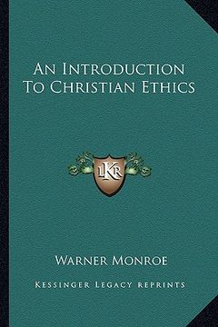 portada an introduction to christian ethics (in English)