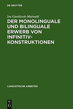 portada der monolinguale und bilinguale erwerb von infinitivkonstruktionen (en Inglés)