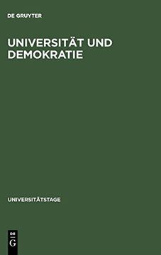 portada Universität und Demokratie (in German)
