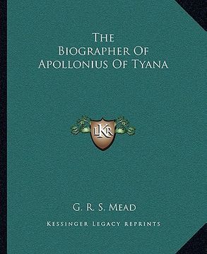 portada the biographer of apollonius of tyana (in English)