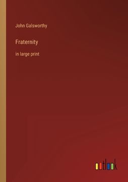 portada Fraternity: in large print (en Inglés)