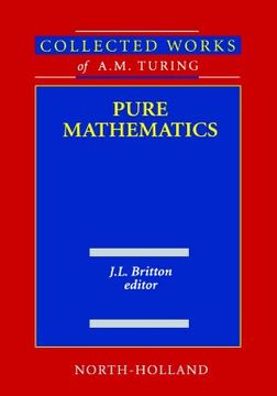 portada collected works of a.m. turing pure mathematics (in English)