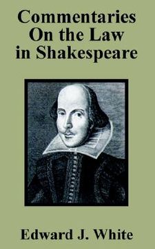 portada commentaries on the law in shakespeare (en Inglés)