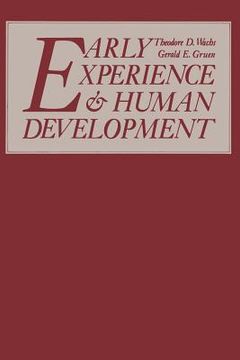 portada Early Experience and Human Development (en Inglés)