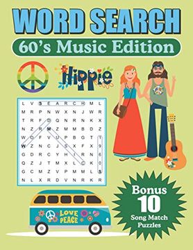 portada Word Search 60's Music Edition: Large Print Word Find Puzzles (en Inglés)