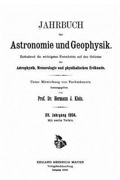 portada Jahrbuch der Astronomie und Geophysik (in German)
