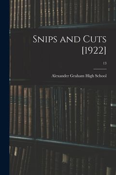 portada Snips and Cuts [1922]; 13 (en Inglés)