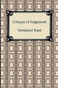 portada critique of judgement (en Inglés)