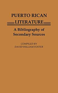 portada Puerto Rican Literature: A Bibliography of Secondary Sources (en Inglés)
