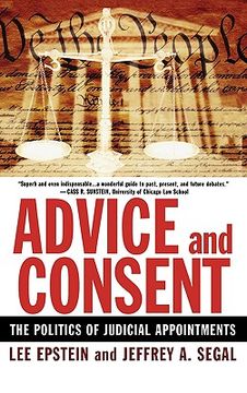 advice and consent,the politics of judicial appointments