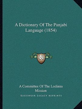 portada a dictionary of the panjabi language (1854) (in English)