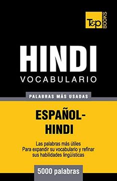 portada Vocabulario Español-Hindi - 5000 Palabras más Usadas