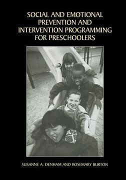 portada Social and Emotional Prevention and Intervention Programming for Preschoolers (in English)