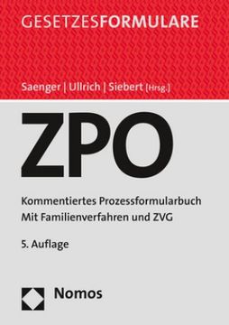 portada Zivilprozessordnung: Kommentiertes Prozessformularbuch: Kommentiertes Prozessformularbuch 