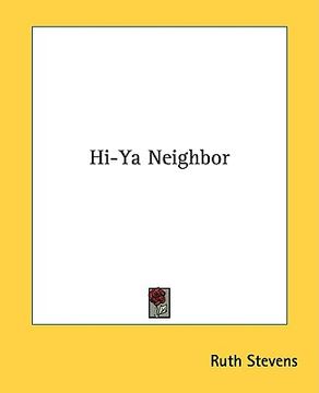 portada hi-ya neighbor (en Inglés)