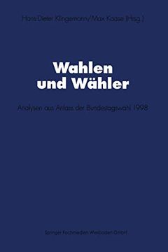 portada Wahlen und Wähler: Analysen aus Anlass der Bundestagswahl 1998 (en Alemán)