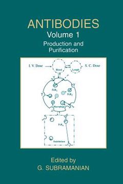 portada Antibodies: Volume 1: Production and Purification (en Inglés)