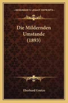 portada Die Mildernden Umstande (1893) (en Alemán)