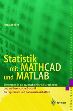 portada Statistik mit Mathcad und Matlab: Einführung in die Wahrscheinlichkeitsrechnung und Mathematische Statistik für Ingenieure und Naturwissenschaftler (en Alemán)