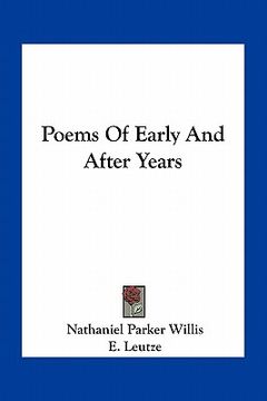 portada poems of early and after years (en Inglés)