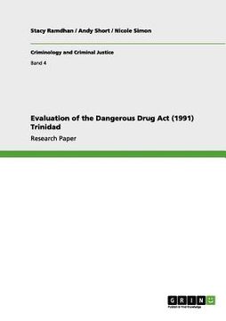 portada evaluation of the dangerous drug act (1991) trinidad (en Inglés)
