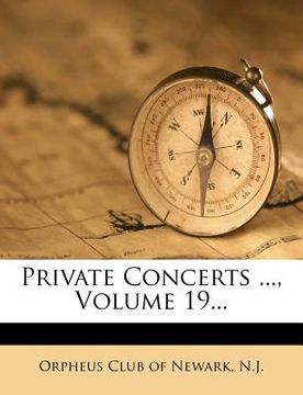 portada private concerts ..., volume 19... (en Inglés)