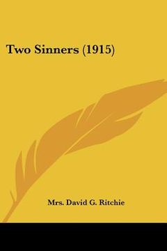 portada two sinners (1915) (en Inglés)