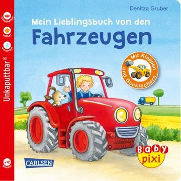 portada Baby Pixi (Unkaputtbar) 68: Mein Lieblingsbuch von den Fahrzeugen: Mit Klappen und Gucklöchern (68): Ein Baby-Buch mit Klappen und Gucklöchern ab 1 Jahr (en Alemán)