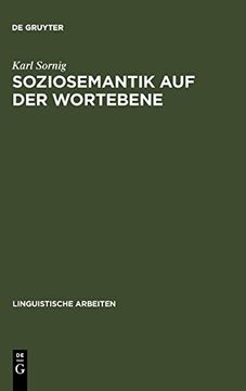portada Soziosemantik auf der Wortebene (en Alemán)