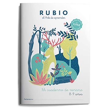 portada Mi Cuaderno de Verano Rubio. 8-9 Años