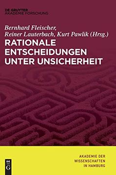 portada Rationale Entscheidungen Unter Unsicherheit: 8 (Abhandlungen der Akademie der Wissenschaften in Hamburg) (en Alemán)