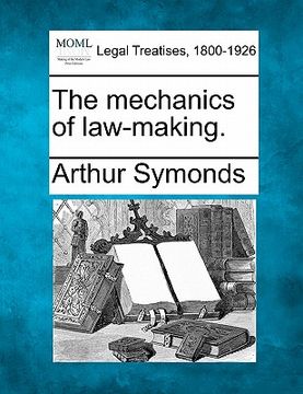portada the mechanics of law-making. (en Inglés)