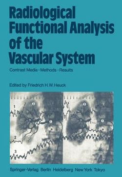 portada radiological functional analysis of the vascular system: contrast media methods results