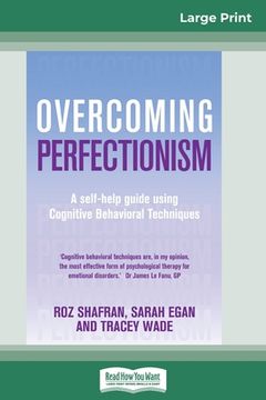 portada Overcoming Perfectionism (16pt Large Print Edition) (en Inglés)