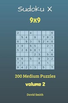 portada Sudoku X - 200 Medium Puzzles Vol.2 (en Inglés)
