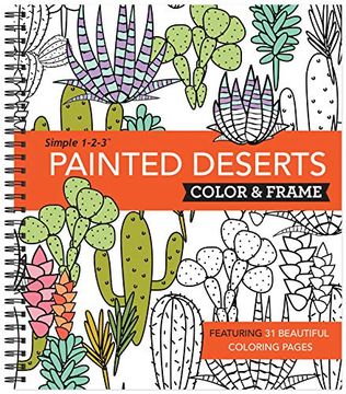 portada Color and Frame Painted Deserts (Color & Frame) (in English)