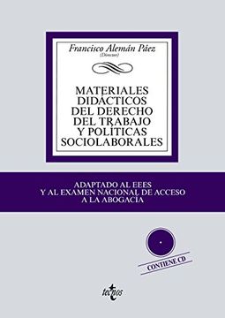 portada Materiales Didácticos del Derecho del Trabajo y Políticas Sociolaborales (Derecho - Biblioteca Universitaria de Editorial Tecnos)