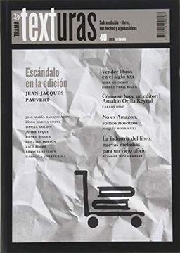 portada Texturas 40: La Industria del Libro en el Siglo xxi (in Spanish)