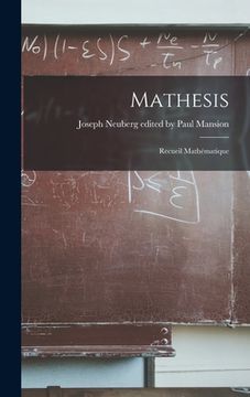 portada Mathesis: Recueil Mathématique (en Inglés)